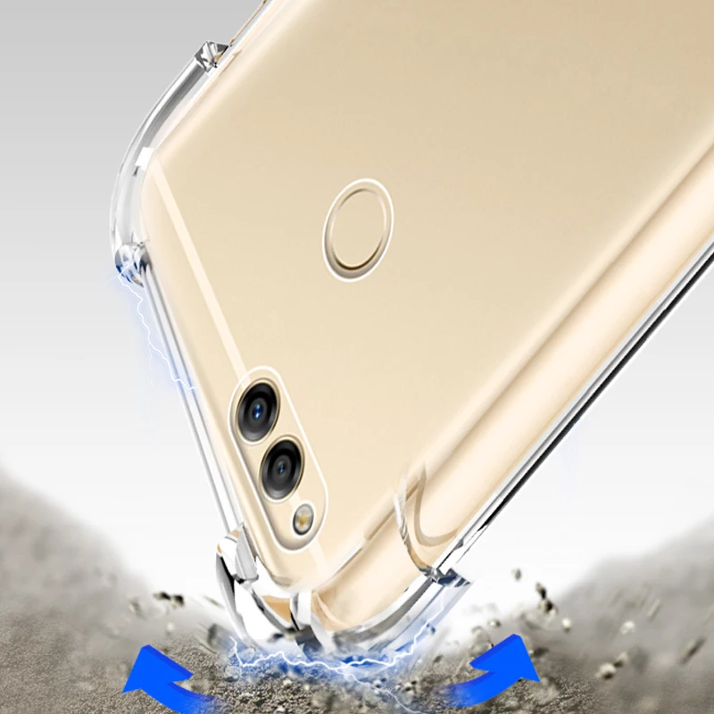 Роскошный прозрачный противоударный чехол YUETUO для huawei honor 7x7 x силиконовый