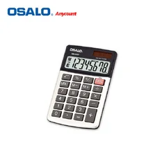Osalo OS-260P Новая мода мини Ручной Карманный Материал ABS Портативный калькулятор двойной мощности солнечной энергии