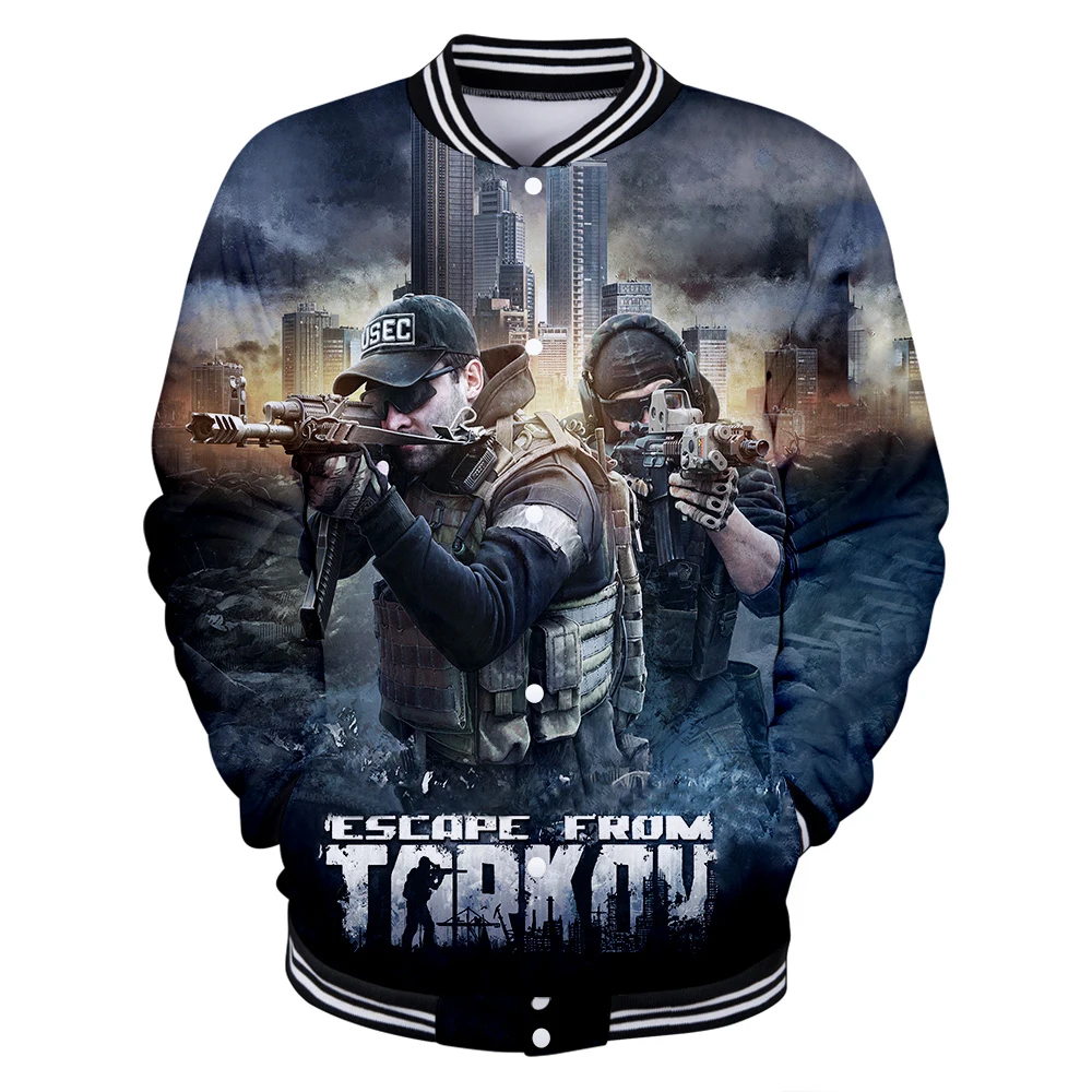 New 19 3d Escape From Tarkov Print Jacket Casual Baseball Jacket Women Men Clothes Hot Sale Jacket Print Plus Size Jackets Aliexpress