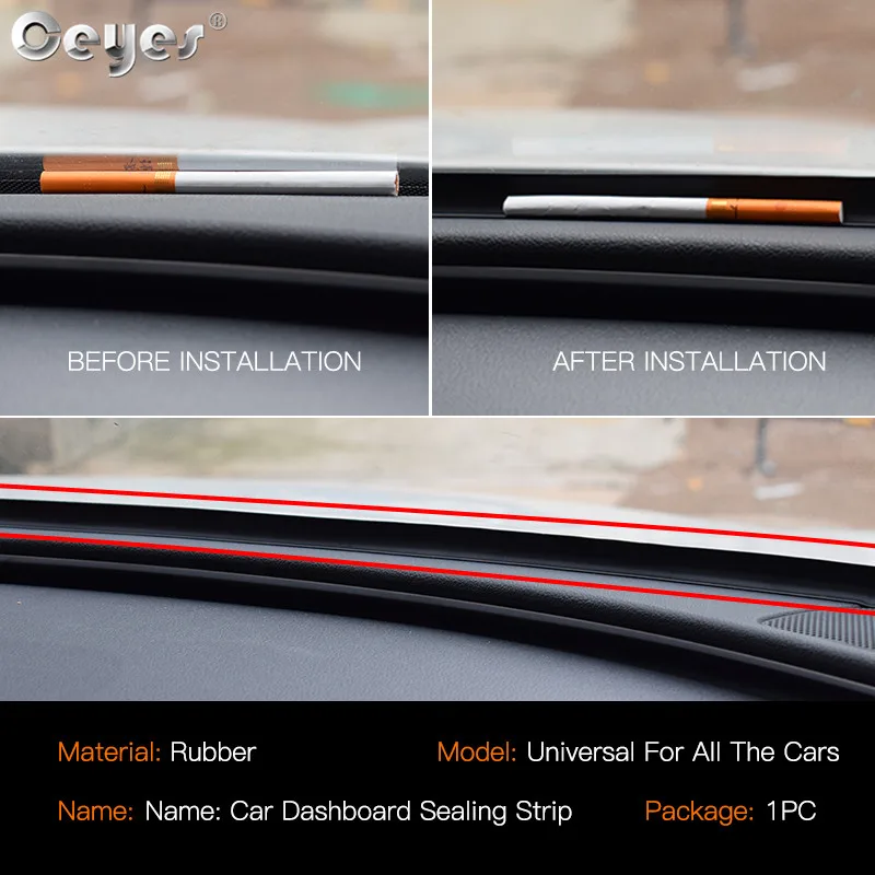 Ceyes автомобильный Стайлинг 160 см резиновый u-тип приборной панели края звуковые уплотнительные полосы Звукоизолированные внутренние аксессуары передние лобовые промежутки