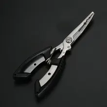 Stainless Steel Fishing Pliers With Package Scissors Line Cutter Remove Hook Fishing Tackle Tool Black/blue/yellow/brown multifunctional anti corrosion fishing pliers stainless steel fishing line tackle cutter scissors crimping terminal tools