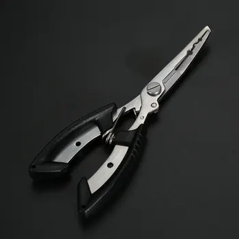 

Stainless Steel Fishing Pliers With Package Scissors Line Cutter Remove Hook Fishing Tackle Tool Black/blue/yellow/brown