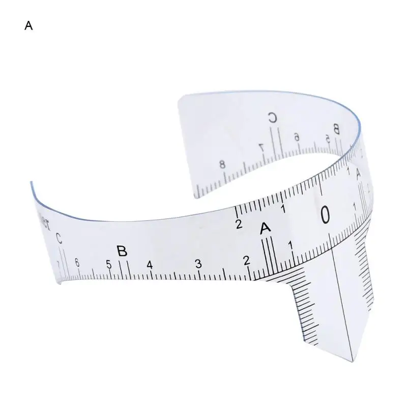 Пластиковые трафареты для татуажа бровей, многоразовый макияж для бровей, линейка для измерения бровей, перманентные инструменты 2AP27