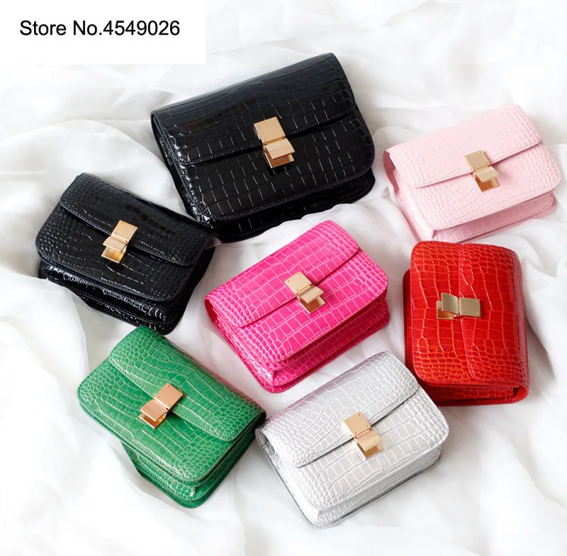 

Alligator Genuine Leather Women Shoulder Bag Luxury Design Women Famous Brand Messenger Bags Flap High Quality