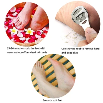 

Foot Care Pedicure Machine Hard Skin Cutter Cuticle Remover Shaver+10 Foot Shaver Blades Set