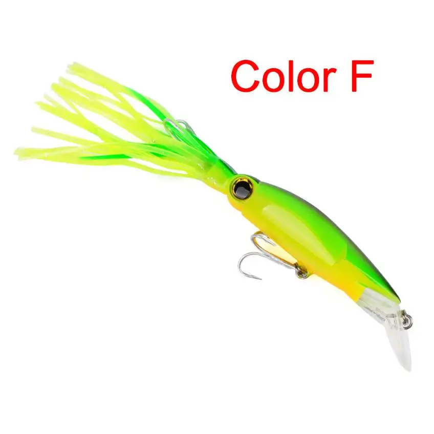 AT 1Pc GREEN Fishing Lure 14cm Fishing Tackle Bait FishHard Bass Baits