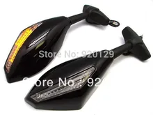 Señal de vuelta integrada espejos retrovisores para honda cbr 600 929 954 rr f4i f1 f2 huracán entrega gratuita