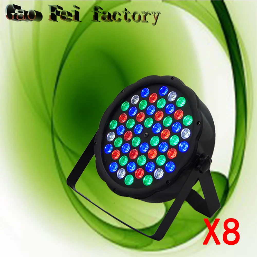 

54X3W led Par lights professional stage dj equipment 8PCS/LOT