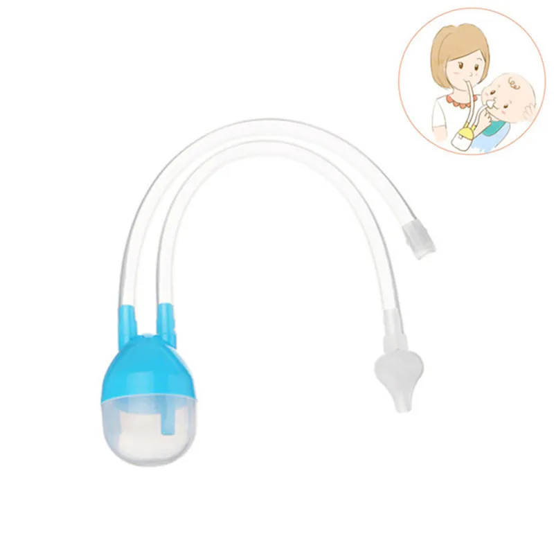

Newborn Baby Nasal Aspirator Safety Nose Cleaner Vacuum Suction Bodyguard Flu Protection Accessories Easy Use For Babies Care