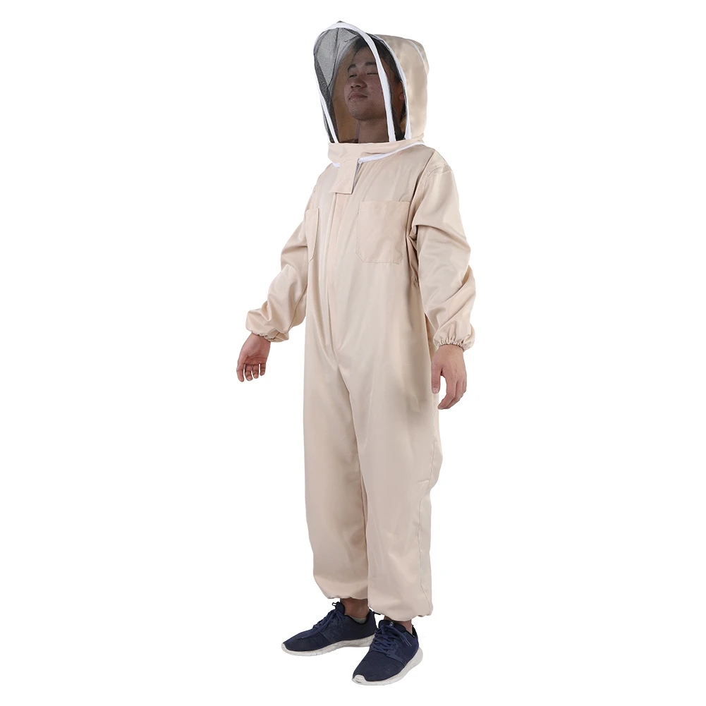 Профессиональный Пчеловодство защитный всего тела куртка Смок костюм защитный козлиной перчатки безопасно одежда