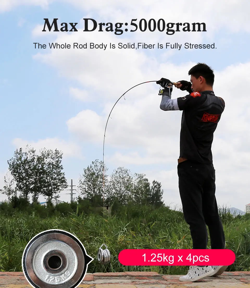 Kingdom MICRO EXPERT Ultralight Spinning Fishing Rods Carbon 1.89m Casting Travel Rod With Solid Tip and FUJI Guides Feeder Rods (3)