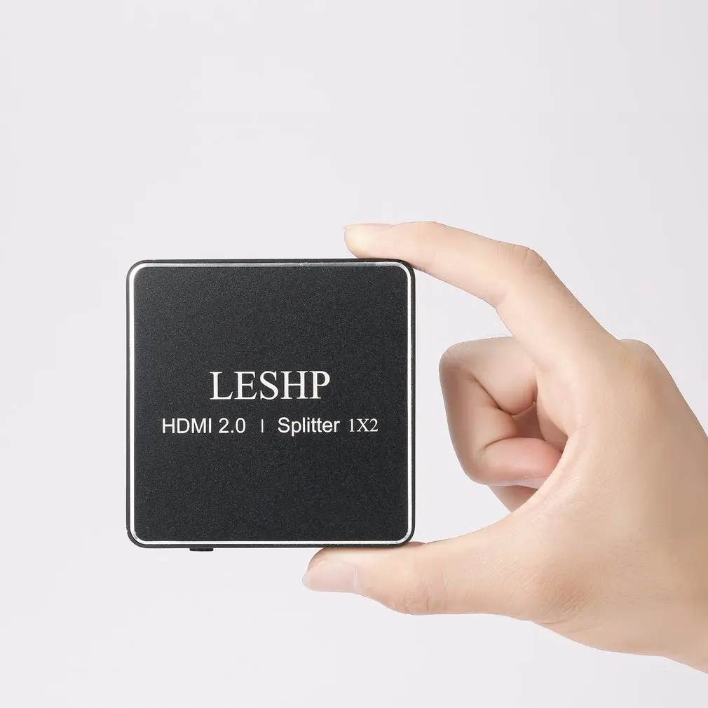 LESHP HDMI 2,0 1x2 сплиттер поддержка s Full HD 4x2K 3D один вход на два выхода Поддержка видео формата до 4k2k @ 30 Гц