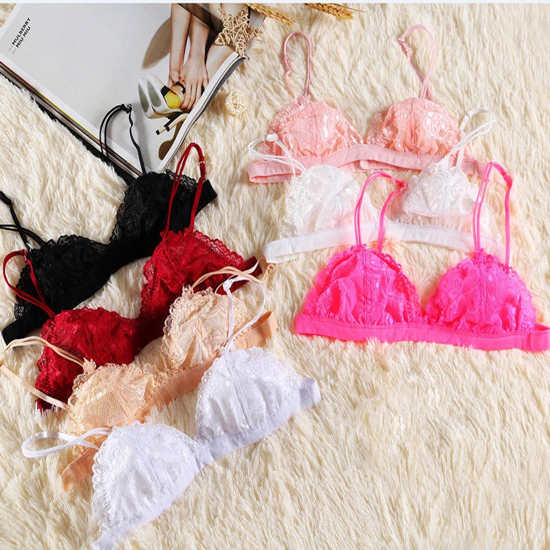 Cute Fashion Everyday Women Ladies Lace Floral Bras The Quarters Cup