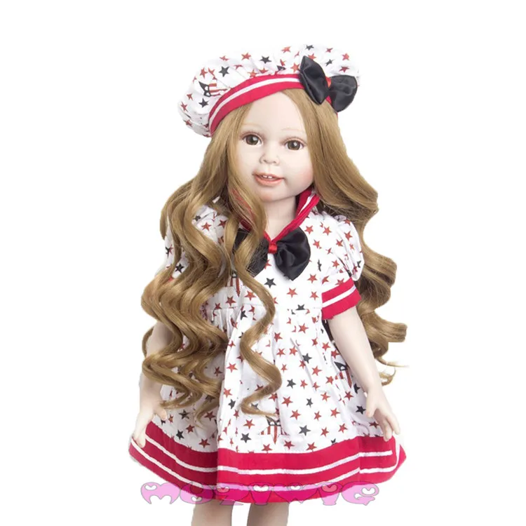 MUZIWIG хаки и золото на выбор Большой Волнистый кудрявый кукольный парик волосы для 18 дюймов американская кукла домашние парики для кукол аксессуары