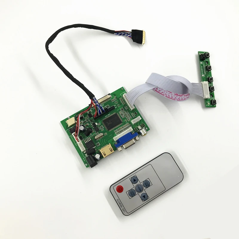 Плата контроллера VGA HDMI 2AV LCD плата для 14 дюймов 1366X768 B140XW01 V0 VB V8 V1 V2 WLED LVDS драйвера ЖК