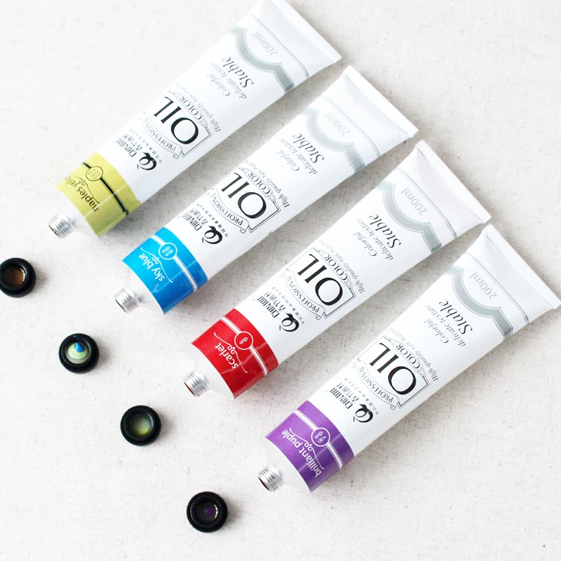 Günstige Öl Malerei Pigment Ölfarben Für Künstler in rohre 170ml 12 farben Student Kunst Pigmente Ölfarbe Werkzeuge Künstler farben