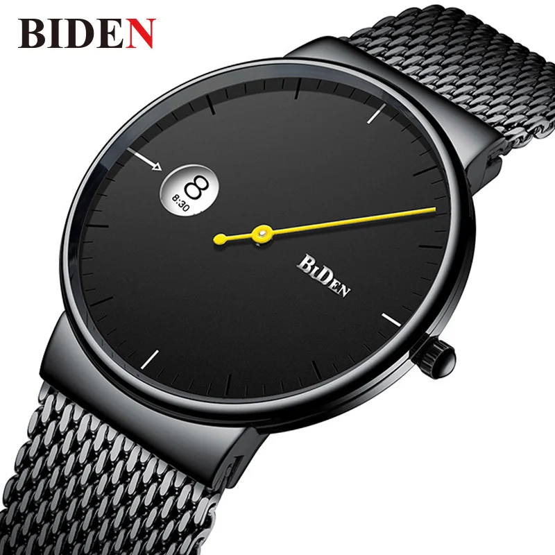 

Creative Auto Date Display Men's Business Fashion Wristwatches Waterproof Minimalism Quartz Steel Watches Simple Casual Watch