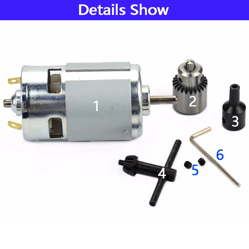 1 шт. DC 12V24V36V 775 миниатюрная Мини дрель перфорированная угловая шлифовальная машина для резки Электрический мотор для полированного сверления