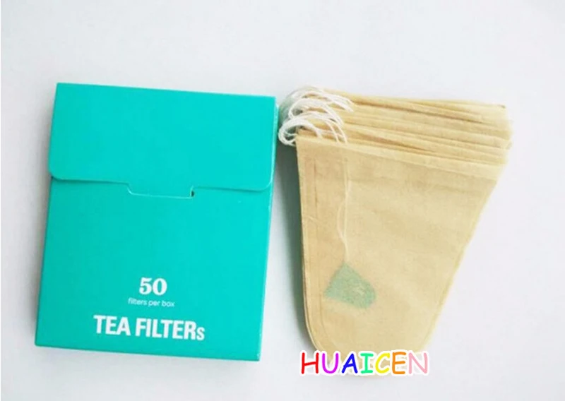 Креативная трапециевидная чайная сумка с фильтрами целлюлозно-цветной фильтр бумажные чайные пакетики кофейные мешки с этикеткой 50 шт./партия