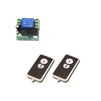 

DC 12v 10A Remote Control Relay 1CH Wireless RF Remote Control Switch Transmitter With Receive For Electric Gates Doors