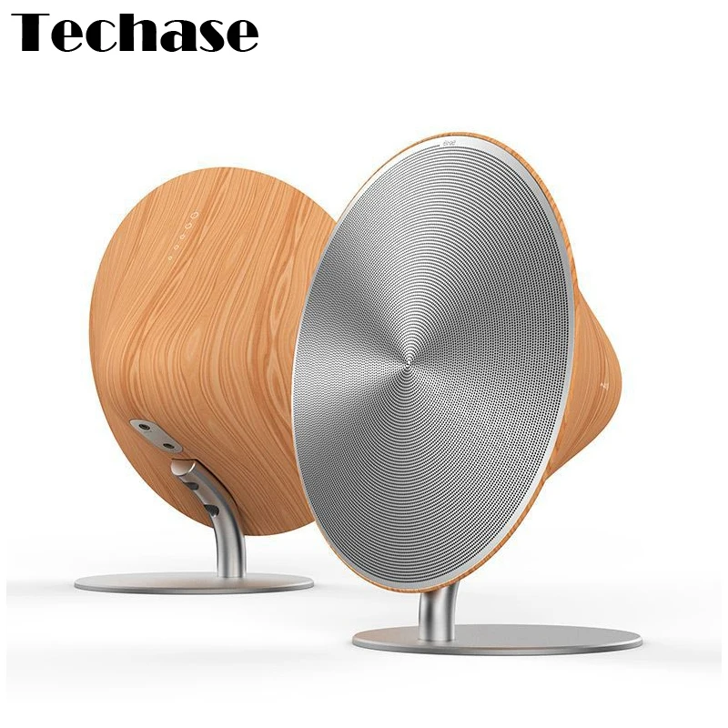 Techase Wooden Bluetooth Speaker NFC Caixa De Som Wireless Speakers HiFi Sound Stereo MP3 Player Portable Speakers For Phone