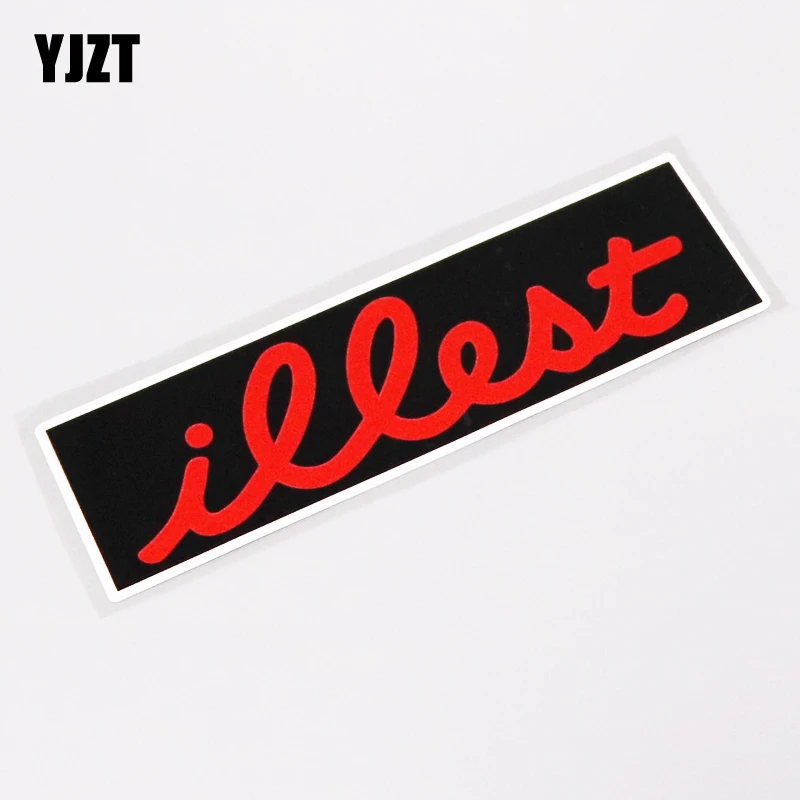 

YJZT 15.3CM*4.2CM Illest Style Vinyl Car Sticker Creative English Words Decal PVC 13-0249