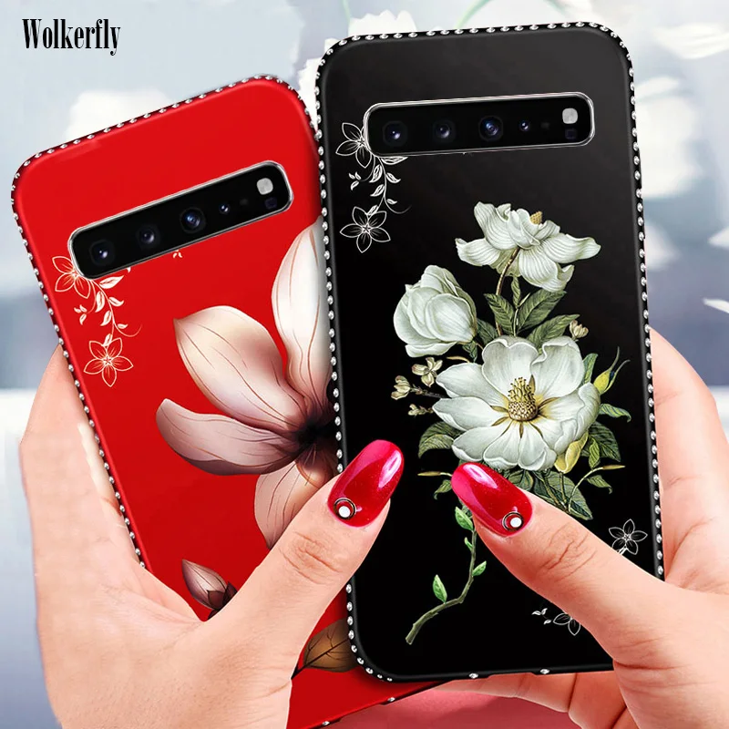 

Case For Samsung Galaxy A50 A30 A20 A10 M10 M20 2019 J8 A6 A8 A7 2018 Note 9 S9 S8 S10 J4 J6 Plus J5 Prime Floral Diamond Cover