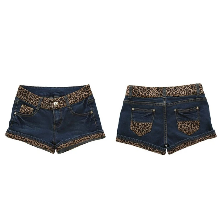 

The new women's fashion jeans and denim shorts Navy blue/XS