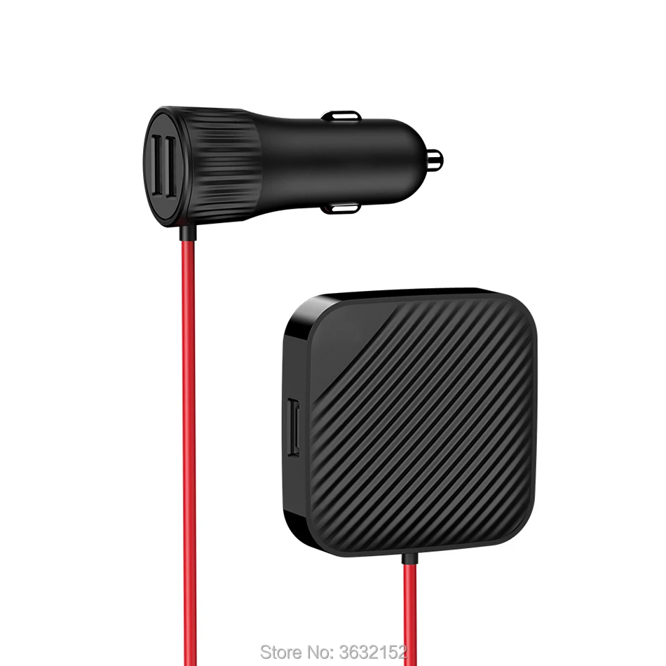 4 Usb Автомобильное Зарядное устройство 12 V-24 V Quick Charge прикуривателя на заднем