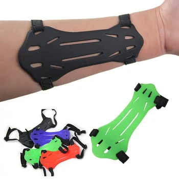 

Target Protector Recurve Bow Arm Guard Adult Archery Silicone Protection Elastic Straps Outdoor