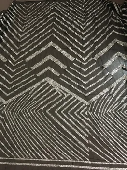 

New design Diudiu-8505 glued glitter lace fabric fashionable African tulle lace fabric