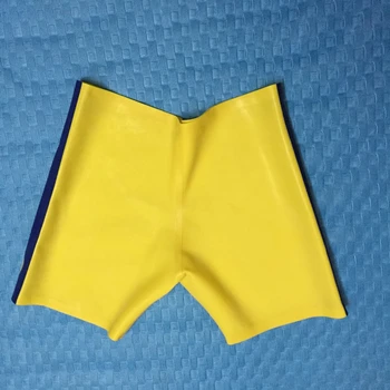 

New Arrivals Latex Box-shorts Pants Quality Latex handmade Underwear With Constract Trim