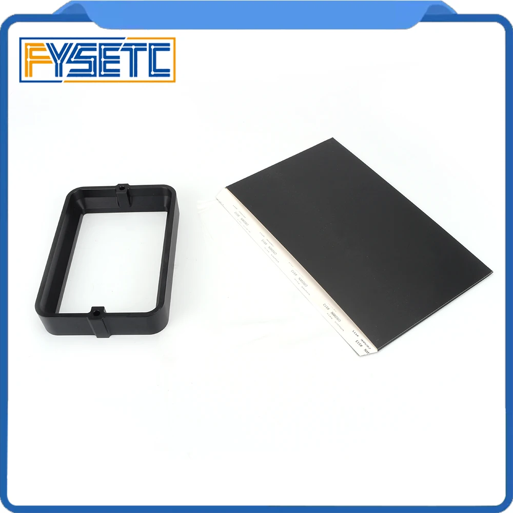 Material Rack negro 178*120mm con 5 uds. FEP Film para DLP SLA wangao D7 3D impresora de resina de aluminio anodizado Vat anillo de acero - 5
