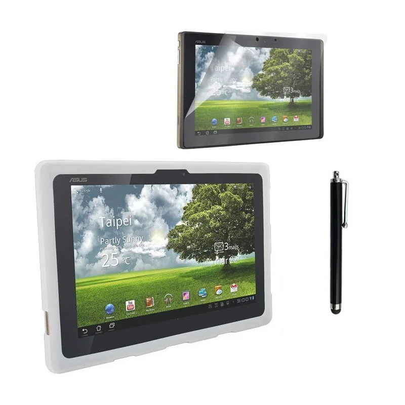 Силиконовый чехол TF101 TF201 TF300T для Asus Eee Pad Transformer TF300 резиновый гелевый защитный