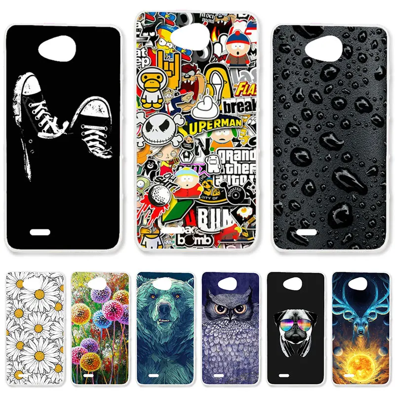 

TAOYUNXI Soft TPU Case For ZTE Blade GF3 Cases For ZTE Blade GF3 T320 4.5 inch Flexible DIY Painted Protective Silicone Covers