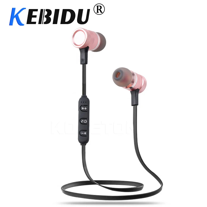 Bluetooth наушники Kebidu беспроводные вкладыши с микрофоном магнитный дизайн стерео
