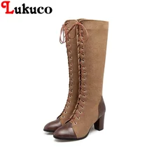 2018 concise lace-up boots large CN size 41 42 43 44 45 46 47 48 round toe design women sexy shoes real pictures free shipping