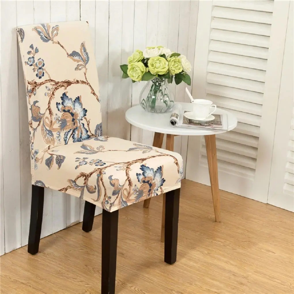 

Printing covers Super Fit Stretch Removable Washable Chair Cover Protector Seat Slipcover for Dining Room elastic chair covers