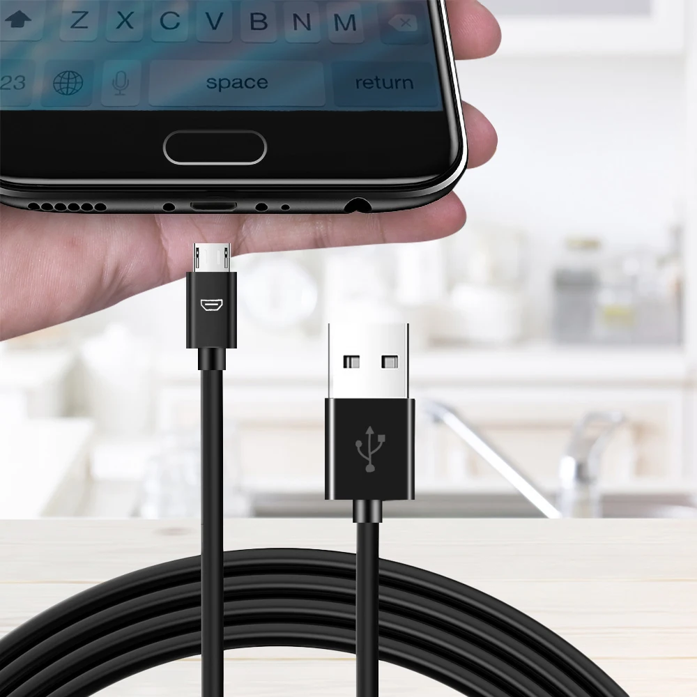 Кабель зарядного устройства микро usb KEBIDU 3 м для Sony Playstation PS4 4 Xbox One беспроводной