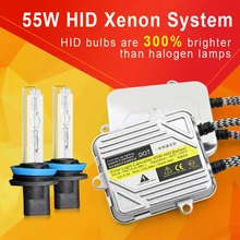 55W H7 Xenon hid kit h1 h11 9005 HB4 Xenon Light Bulb Car Headlight h3 h4 Slim Ballast kit 3000K 4300K 6000K 8000K 10000K 12000K