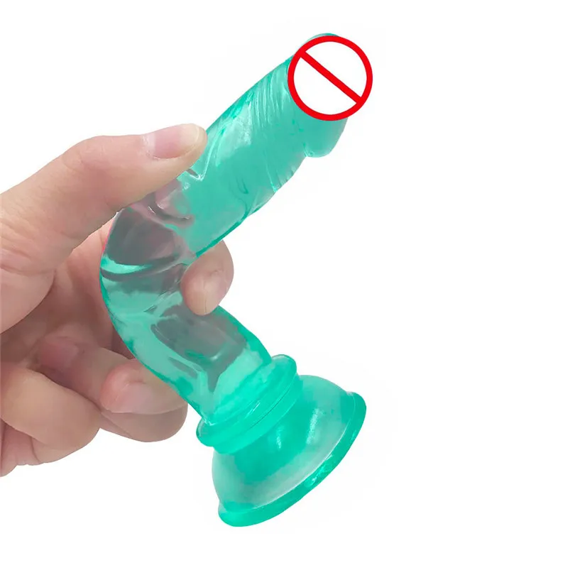 Sex Toys Massager Silicone Rubber Dildo Suction Cup Masturbator Massager Vagina Waterproof Adult Sex Toy Massage body (4)