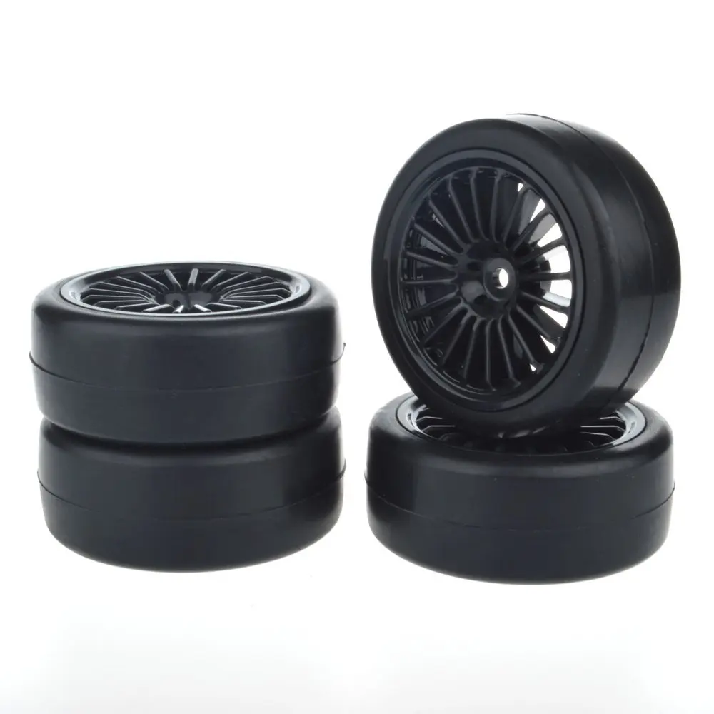 

1/10 RC Drift Car Rubber Flat Tires for Tamiya TT01 TT02 TT01E TT01D Type-E HSP HPI 1:10 Rc On-Road Car