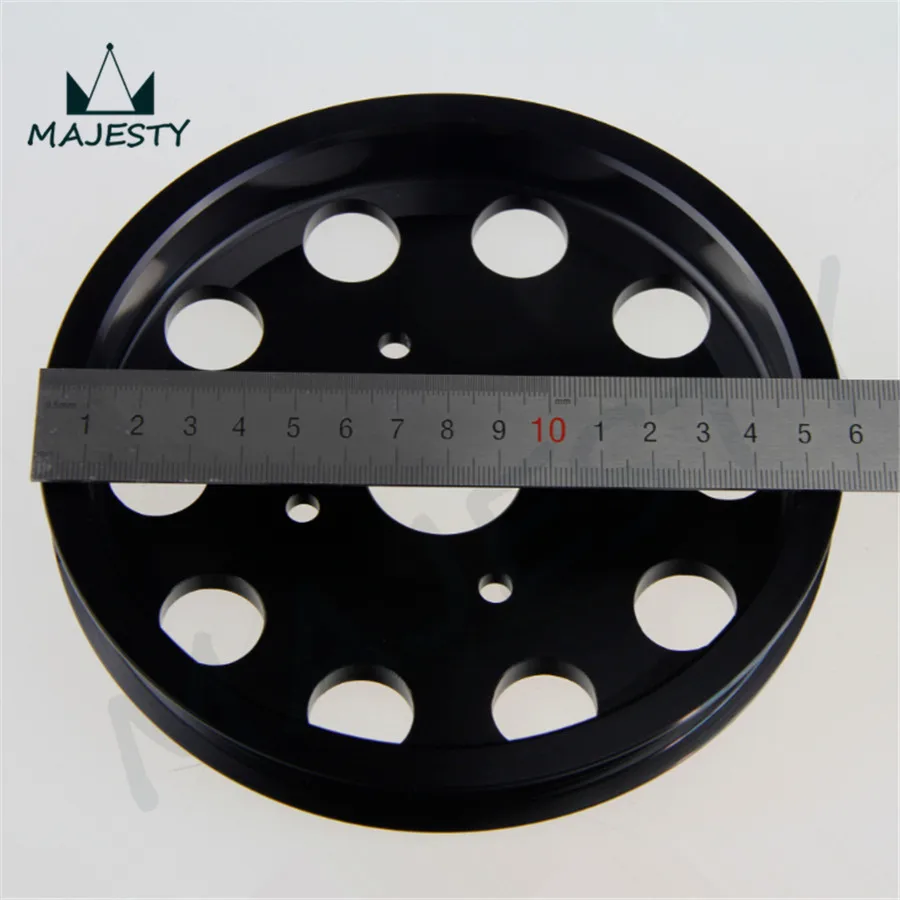 Черный легкий шкив для Nissan skyline GTR RB20 RB25 RB26|crank pulley|pulley cranknissan |