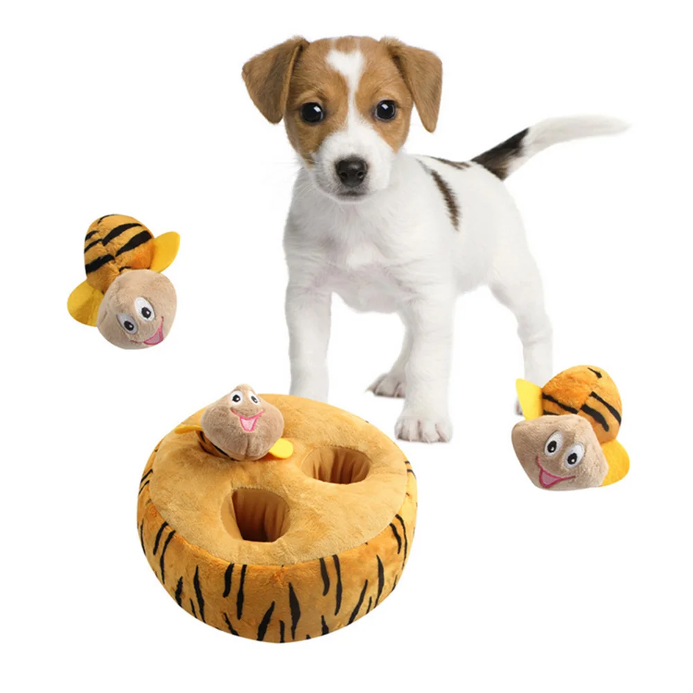 

1pcs Dog Funny Plush Squeaky Toy Hide and Seek Puzzle Interactive Dog Chewing Toys for Small/Medium Dogs dropshipping