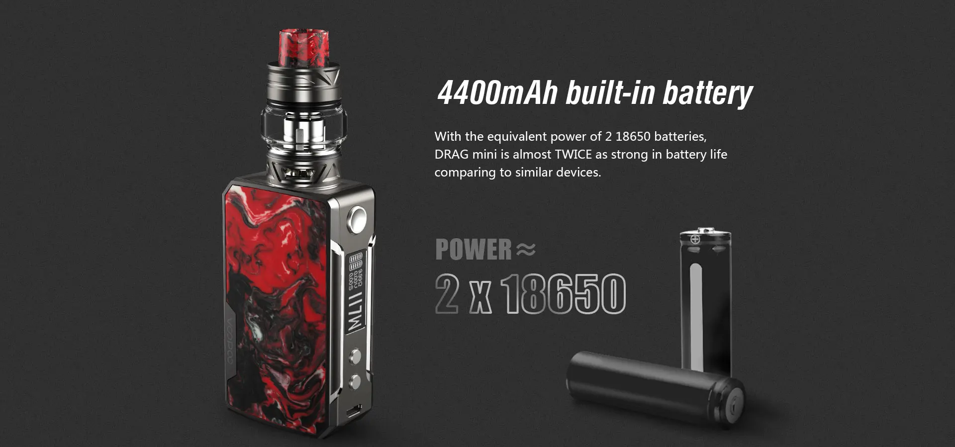 VOOPOO Drag Mini Platinum Edition 117W TC Kit with UFORCE T2 4400mAh