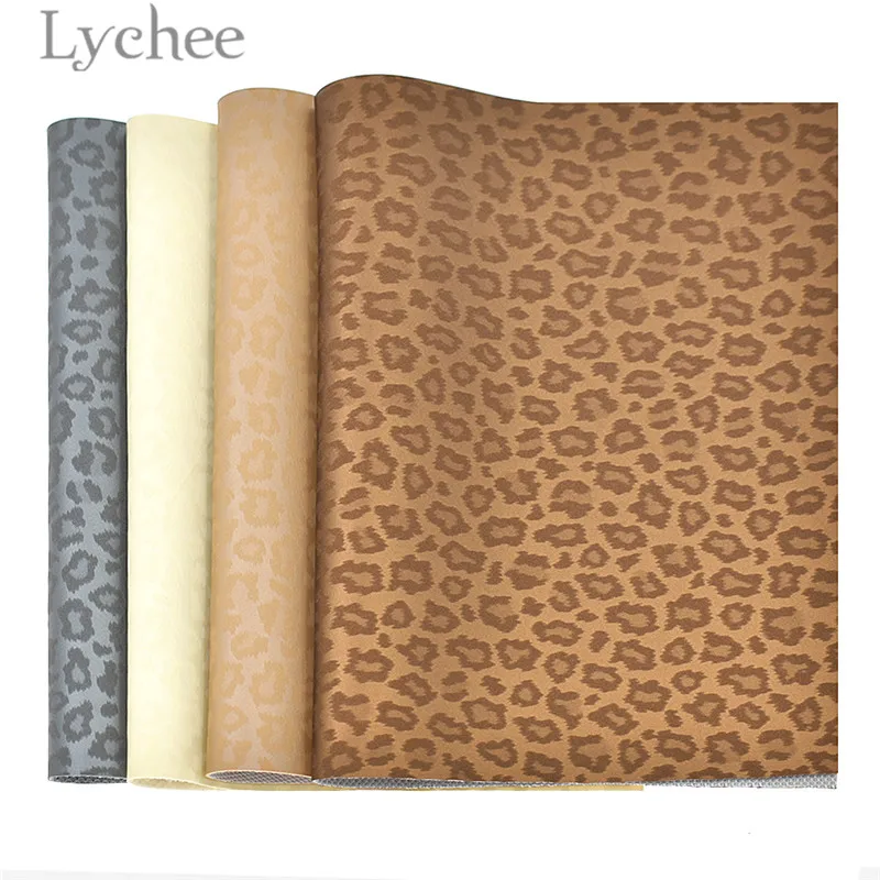 Lychee Life 29x21 см A4 леопардовая искусственная ПВХ кожаная ткань высокого качества Синтетическая Кожа DIY материал для сумок одежды