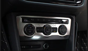 

for 2016 2017 2018 VW Tiguan mk2 Chrome Interior Air Condition Switch Knob Cover matte