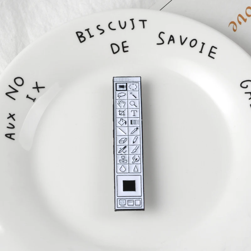 Photoshop Tools and Toolbar Enamel Pins Adobe Design Badges Lapel pins Backpack Bags Hats Pins Tools Jewelry