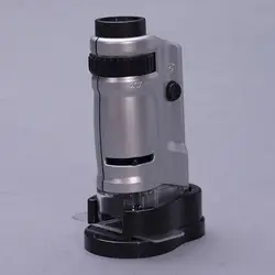 Многофункциональный лупа Стекло зум HD ручной ювелирных коллекционированием светодиодный освещенные мини-Лупа Карманный микроскоп