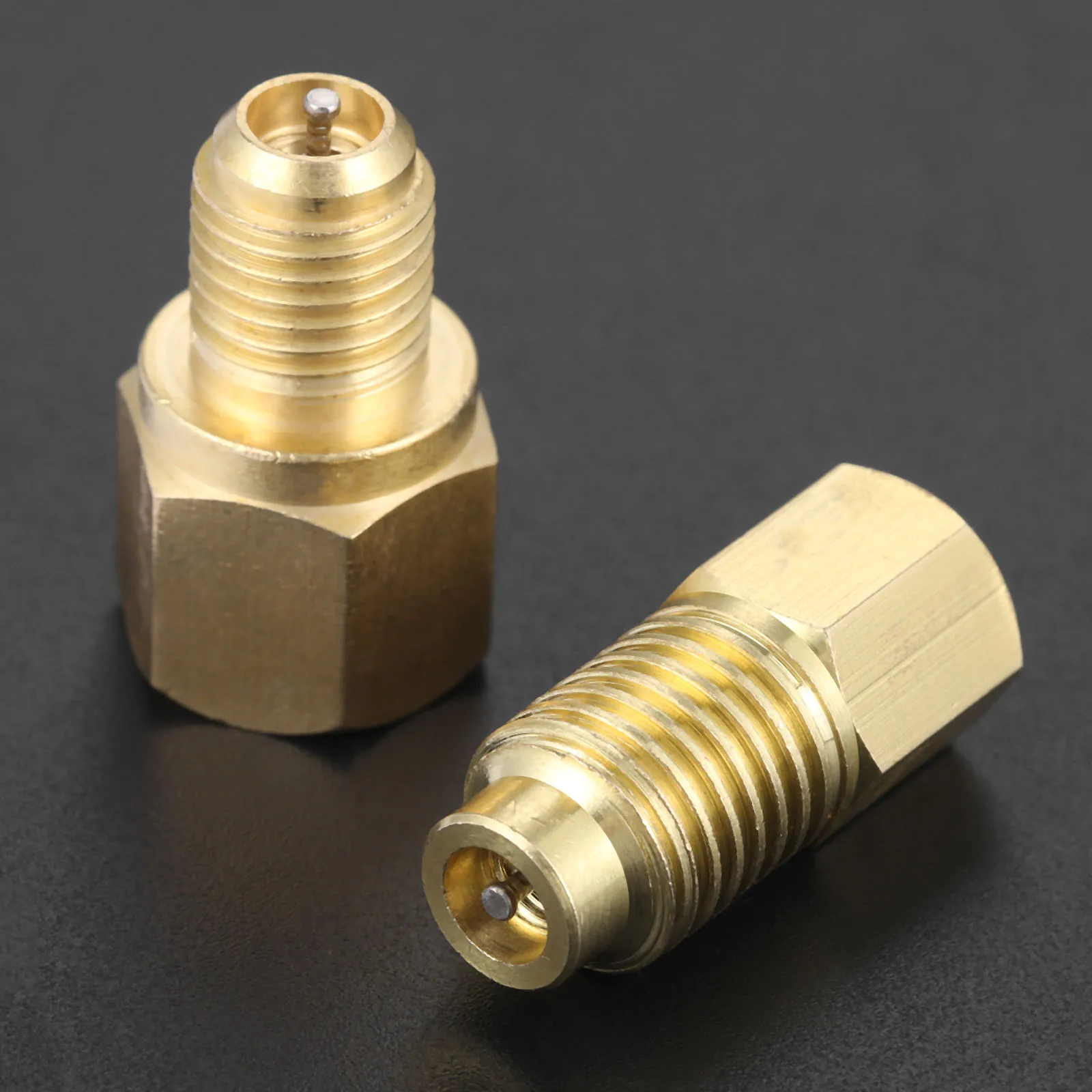 2 шт. 1/4 &quotACME Female 1/2&quot Male R134a и R22 адаптеры с сердечником клапана бак